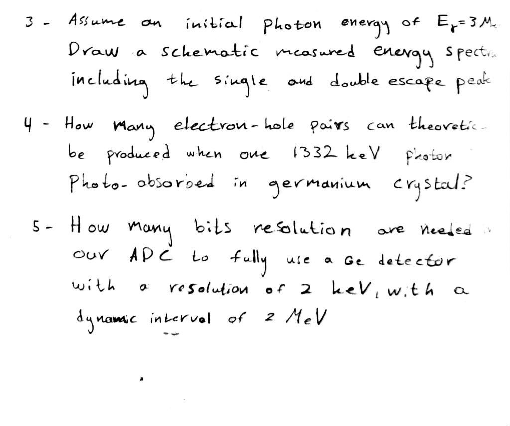 Solved 3 Assume Draw a initial Photon energy of E₁=3M₂ | Chegg.com