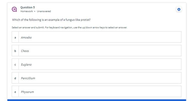 Solved Question 2 Homework. Unanswered identify the organism | Chegg.com