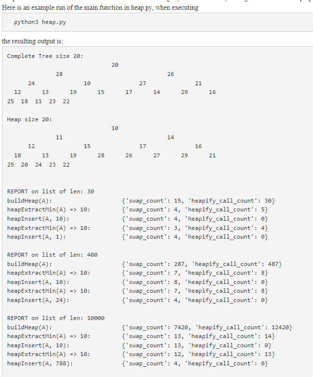 Solved the resulting output is: REPORT on list of len: 30 | Chegg.com