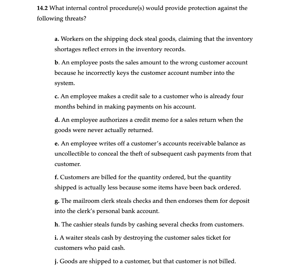 Solved Case 7 - Internal Controls Identifying Compromised | Chegg.com