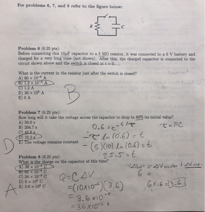 Solved For Problems 6, 7, And 8 Refer To The Figure Below: | Chegg.com