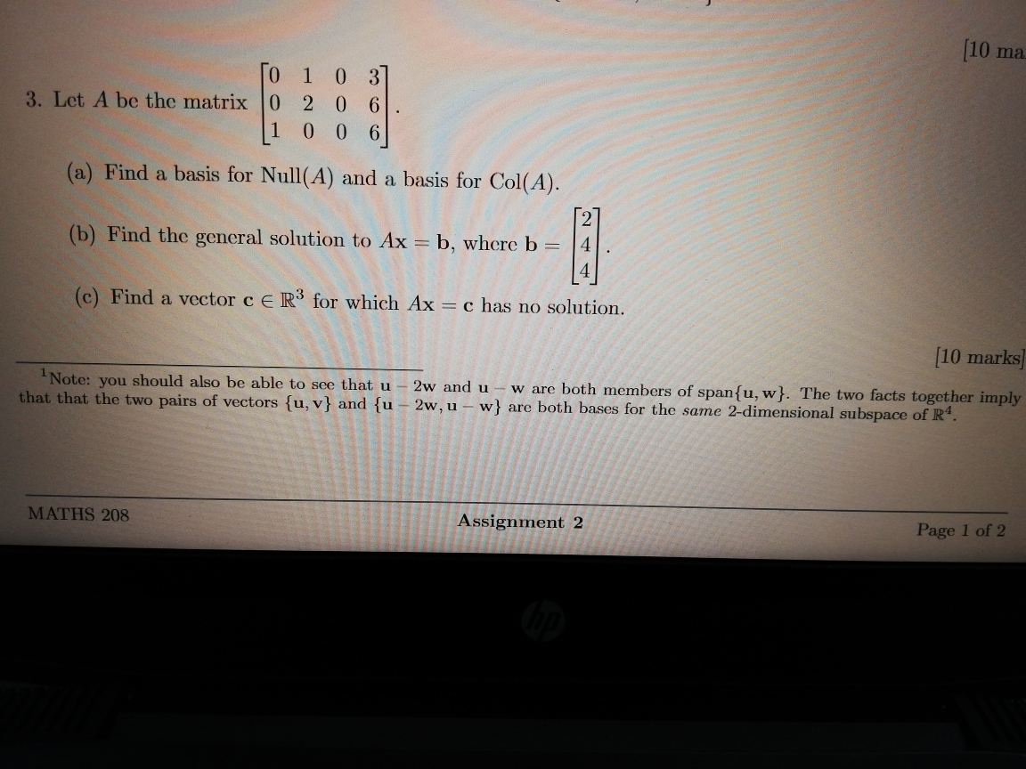 Let 2 0 Matrix 0 [10 A ... The 1 Be 1 0 6. 3. Ma Solved: 37 To