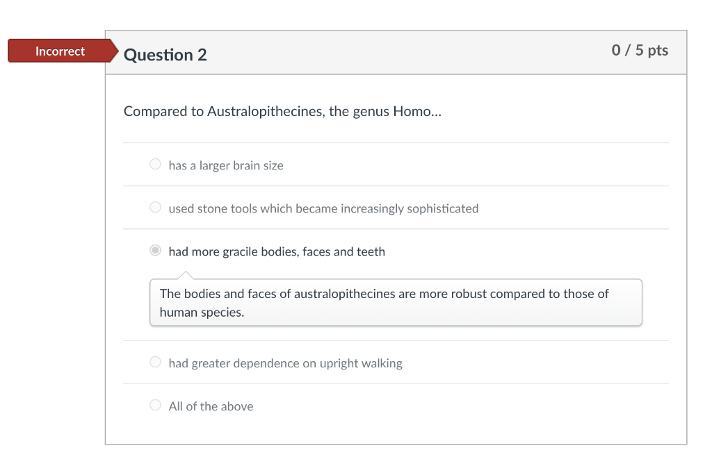 Solved Incorrect Question 2 0/5 pts Compared to | Chegg.com