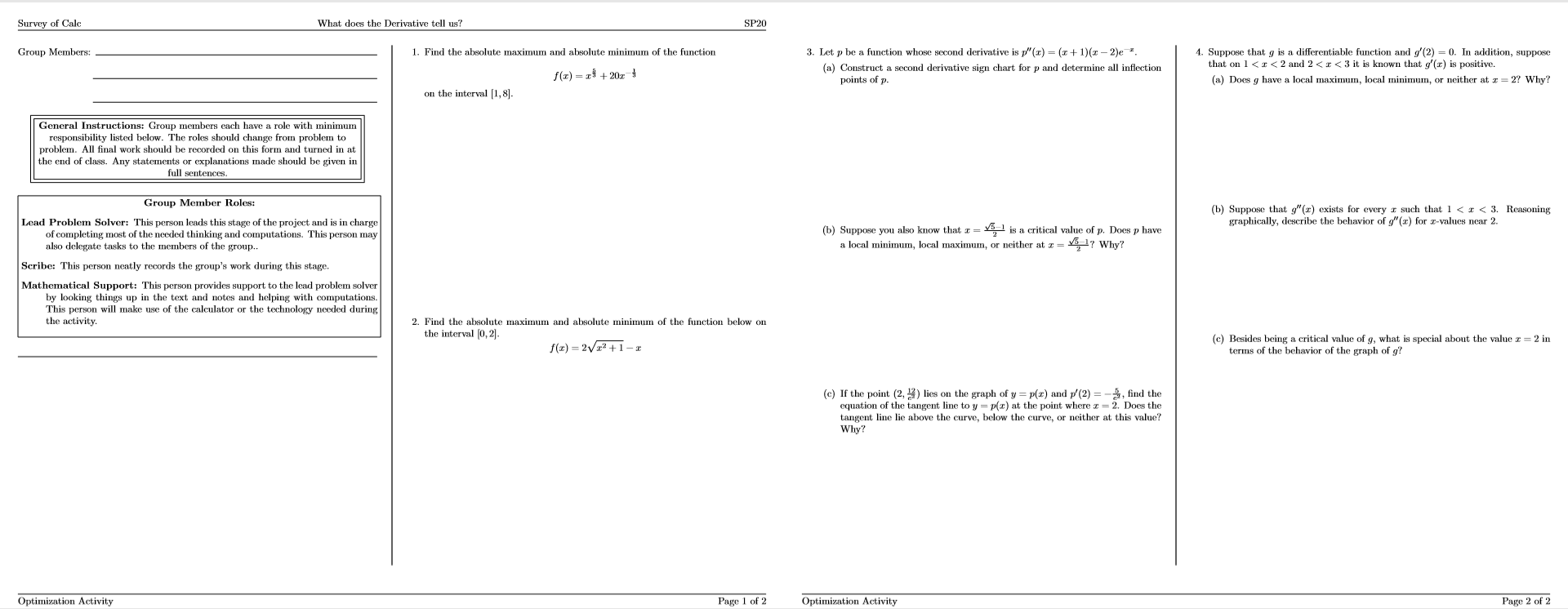 Solved Survey Of Calc What Does The Derivative Tell Us S Chegg Com