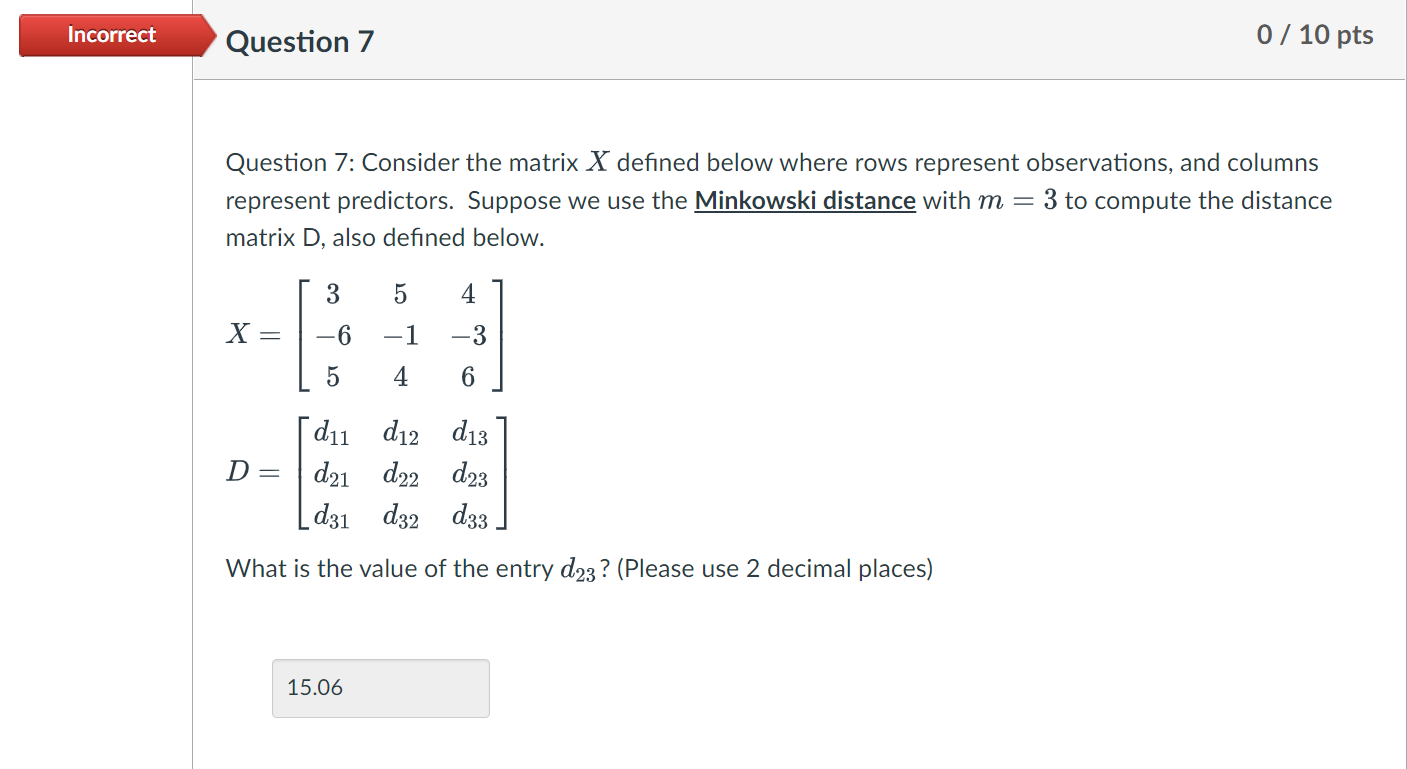 Solved Incorrect Question 3 0 / 10 pts Question 3: A product | Chegg.com