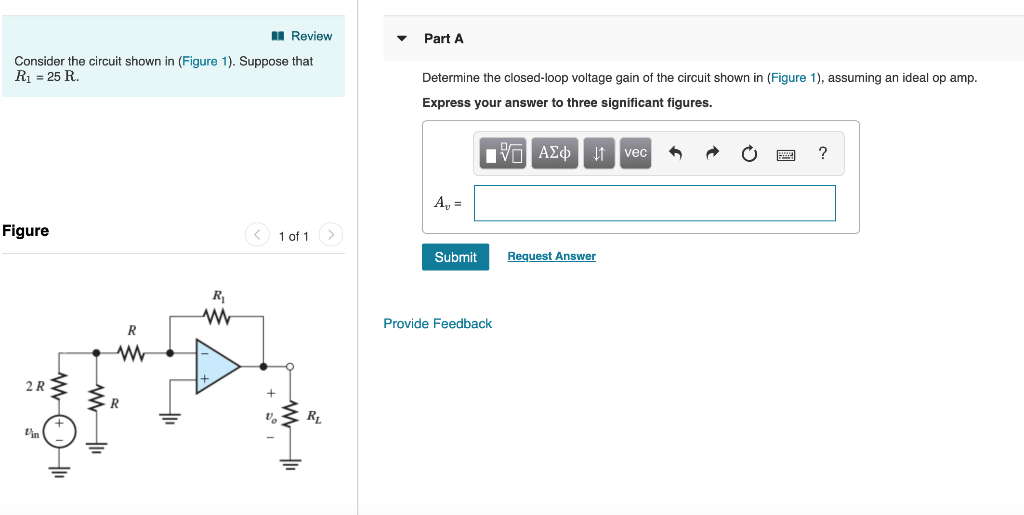 Solved Review Part A Consider the circuit shown in (Figure | Chegg.com