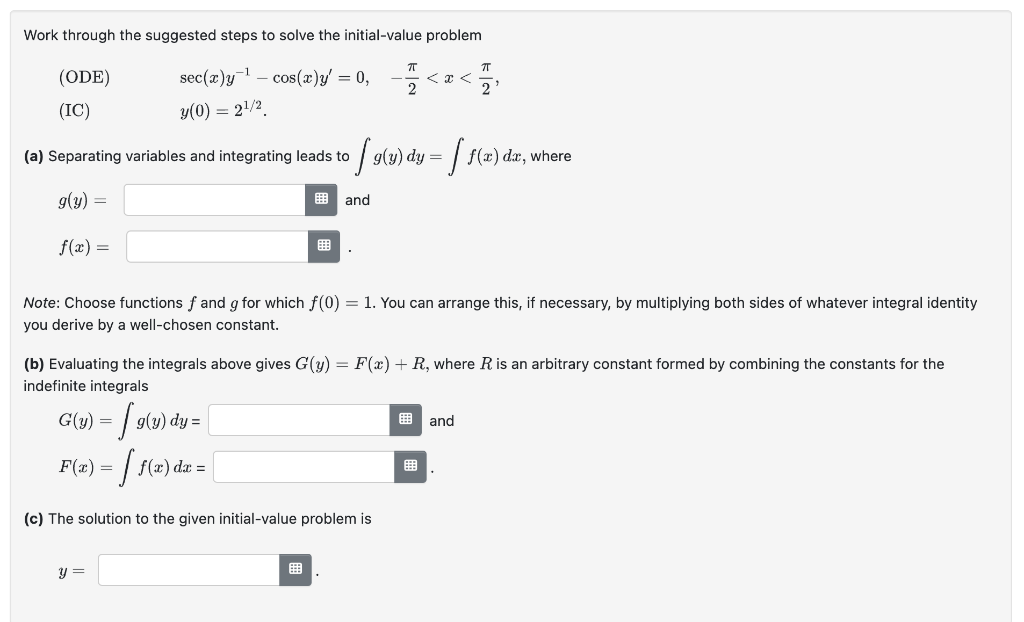 Solved Work through the suggested steps to solve the | Chegg.com