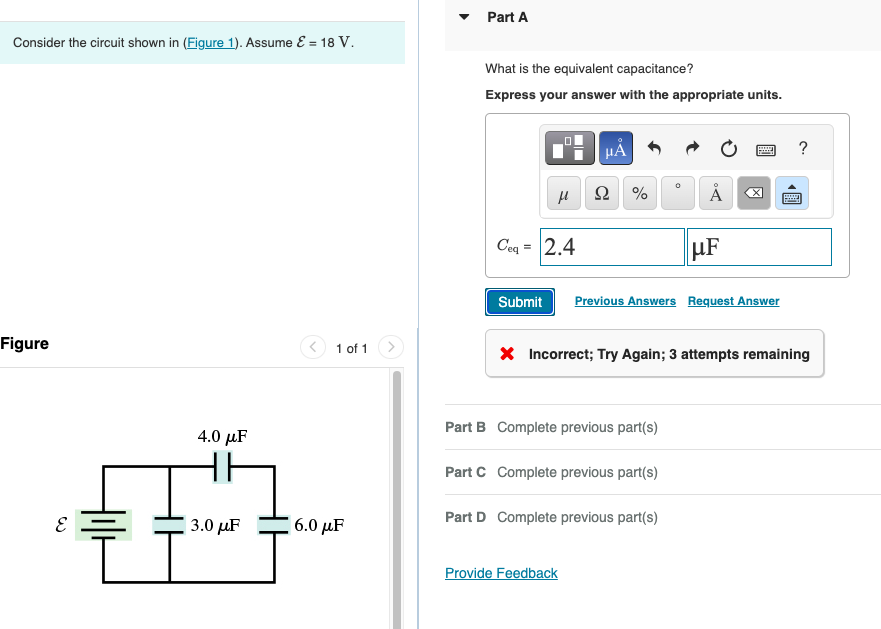 Solved 18. Determine the equivalent capacitance ofthe