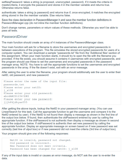 Solved Problem Write a C++ program that will simulate a | Chegg.com