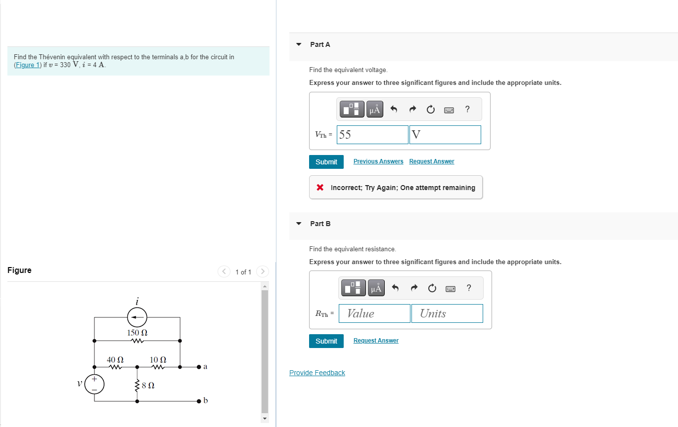 Solved Find The Thévenin Equivalent With Respect To The | Chegg.com