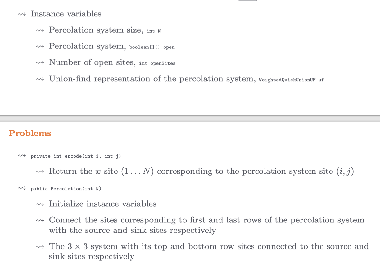 Goal Write a program to estimate the percolation | Chegg.com