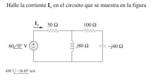 Solved Halle la corriente Io en el circuito que se muestra | Chegg.com