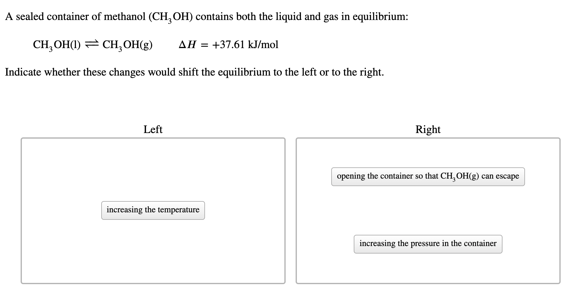 solved-a-sealed-container-of-methanol-ch-oh-contains-both-chegg