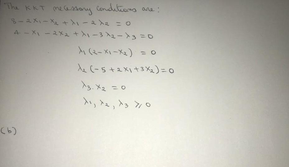 Solved Nonlinear Mathematical Programming I HAVE MANAGED TO | Chegg.com