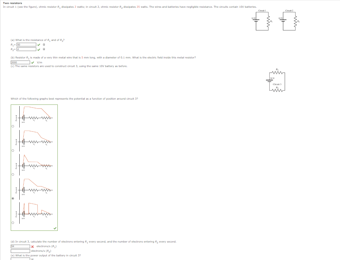 Solved Which of the following graphs best represents the | Chegg.com