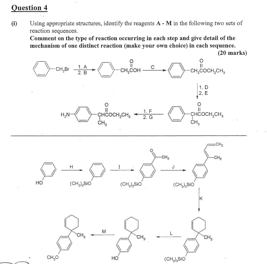 Solved Question 4 (i) Using appropriate structures, identify | Chegg.com