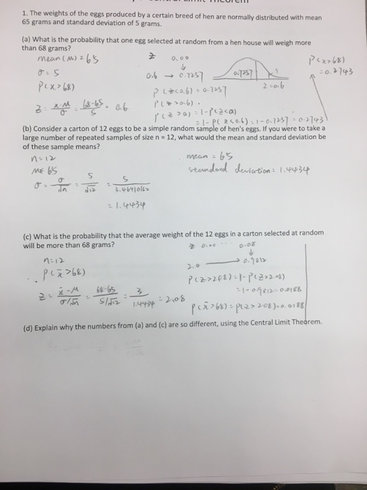 Solved 1. The weights of the eggs produced by a certain | Chegg.com