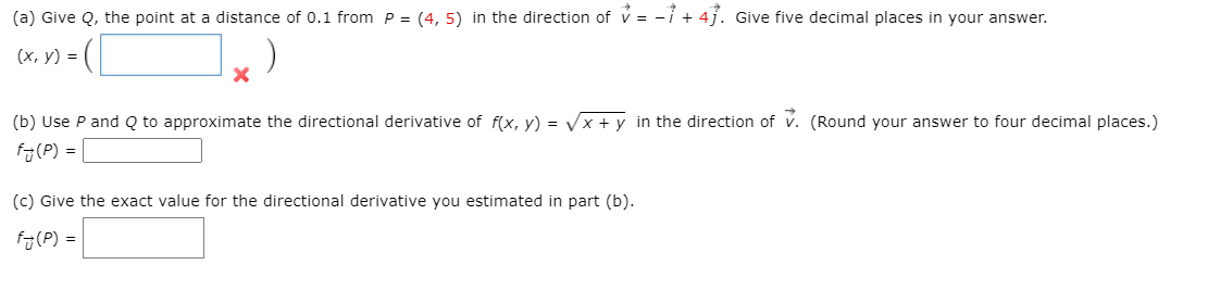 Solved A Give Q The Point At A Distance Of 0 1 From P Chegg Com