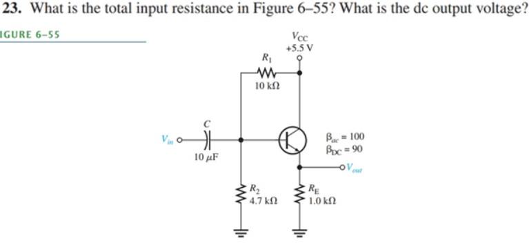 Solved 23. What is the total input resistance in Figure | Chegg.com