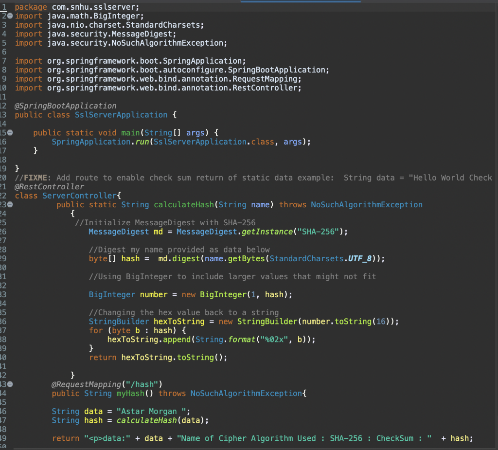 Solved Deploy Cipher: Refactor the code and use security | Chegg.com