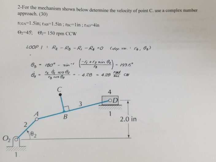 Solved 2-For the mechanism shown below determine the | Chegg.com