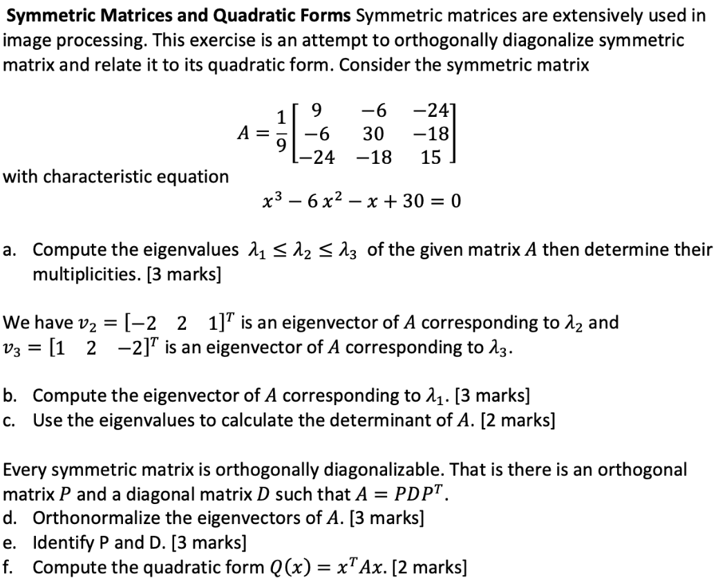 symmetric matrix