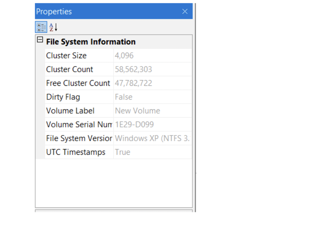 Properties 21 File System Information Cluster Size | Chegg.com