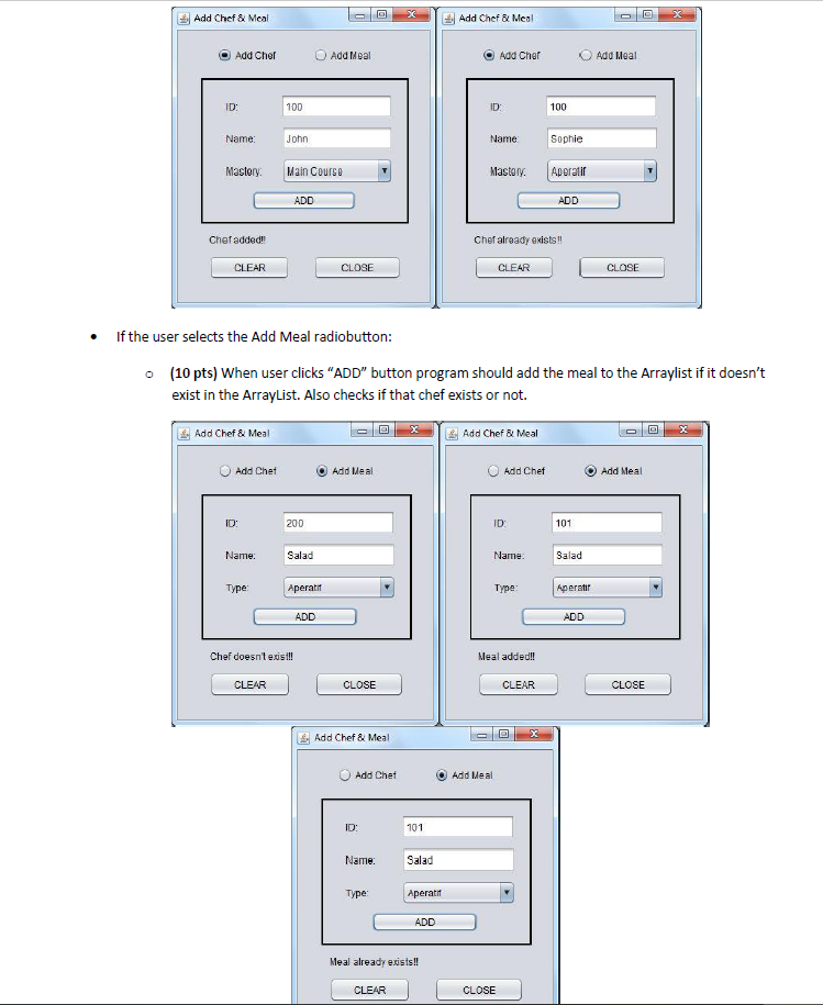 Solved JAVA GUI- OOP Your code structure will be suitable | Chegg.com