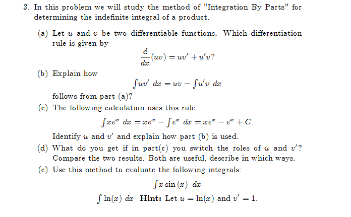 Solved doc 3. In this problem we will study the method of | Chegg.com