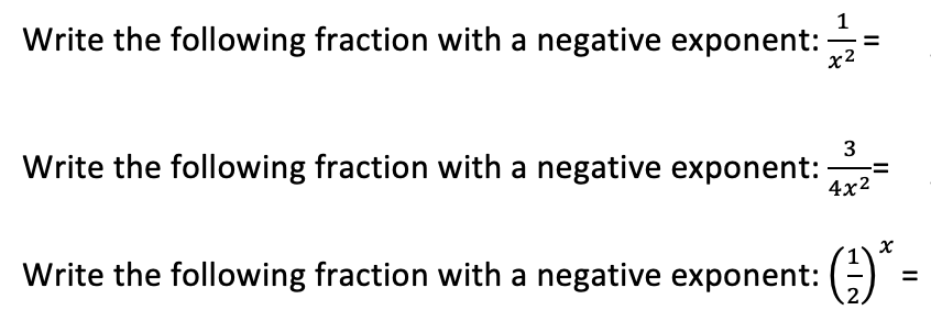2 to the negative 2 power as a fraction