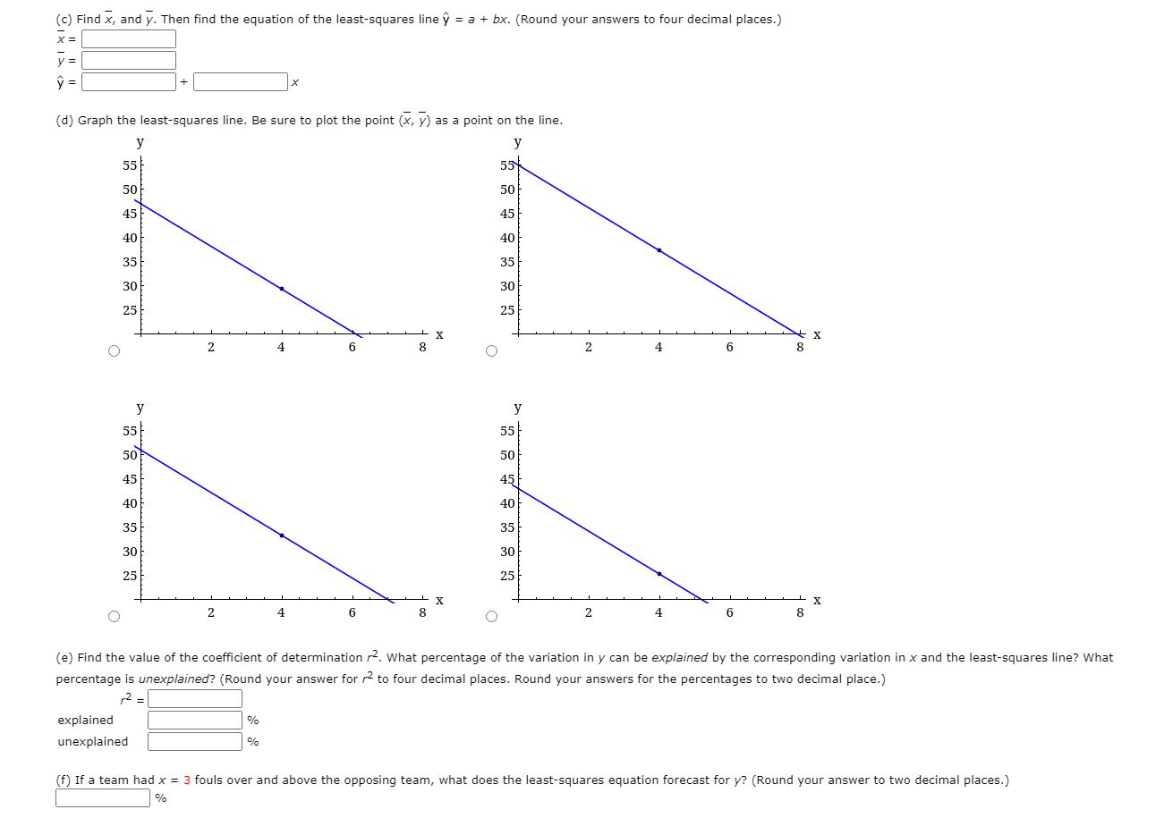 Solved C Find X And Y Then Find The Equation Of The L Chegg Com