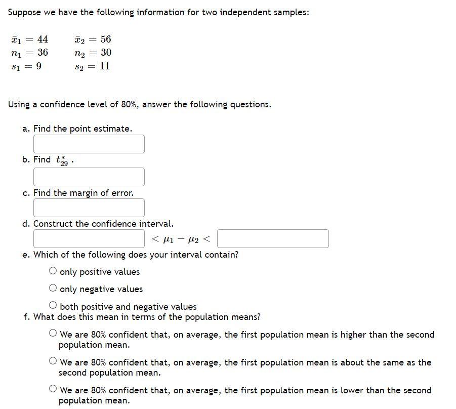 Solved Suppose we have the following information for two | Chegg.com