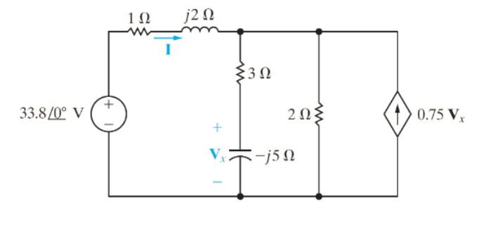 Solved Determine I And Vx On The Following Circuit 