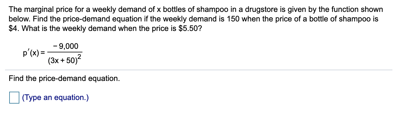 solved-the-marginal-price-for-a-weekly-demand-of-x-bottles-chegg