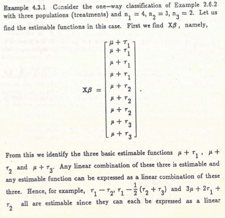 Solved Example 4.3.1 Consider the one-way classification of | Chegg.com