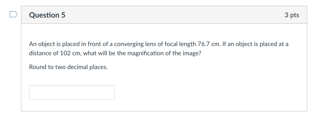 Solved An object is placed in front of a converging lens of | Chegg.com