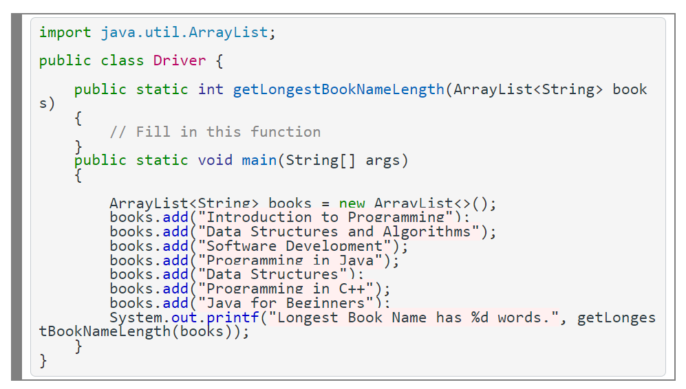 Solved You are required to write a Java function, | Chegg.com