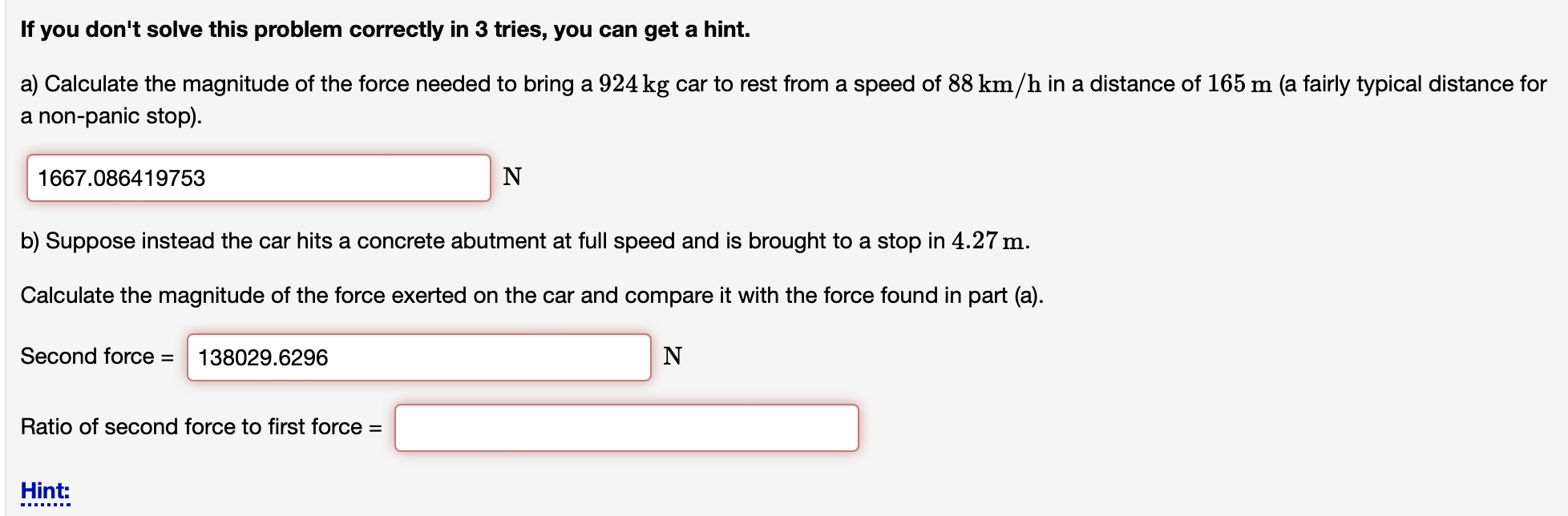 Solved If you don't solve this problem correctly in 3 tries, | Chegg.com
