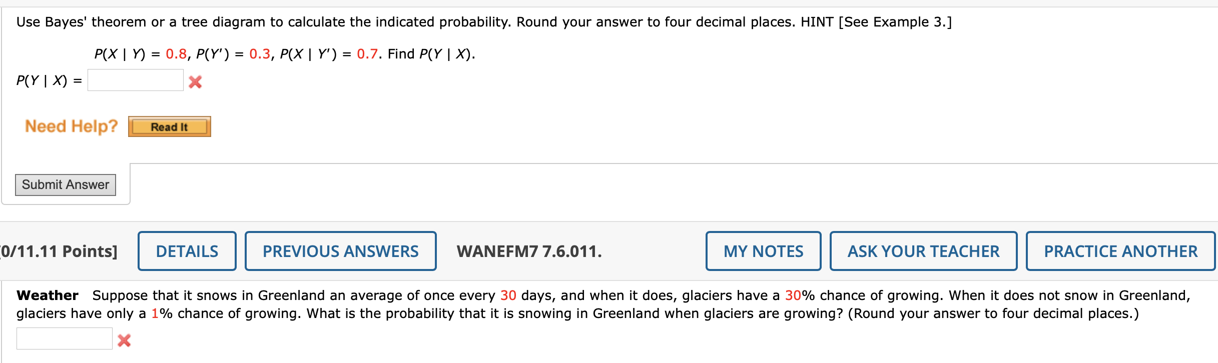 Solved Use Bayes' Theorem Or A Tree Diagram To Calculate The | Chegg.com