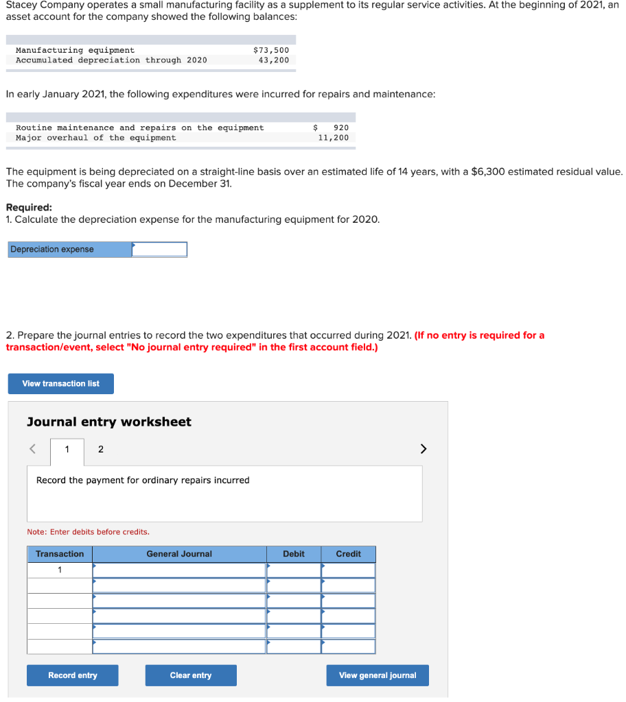 solved-stacey-company-operates-a-small-manufacturing-chegg