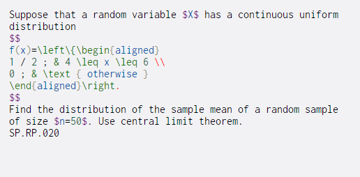 Solved Suppose that a random variable $X$ has a continuous | Chegg.com