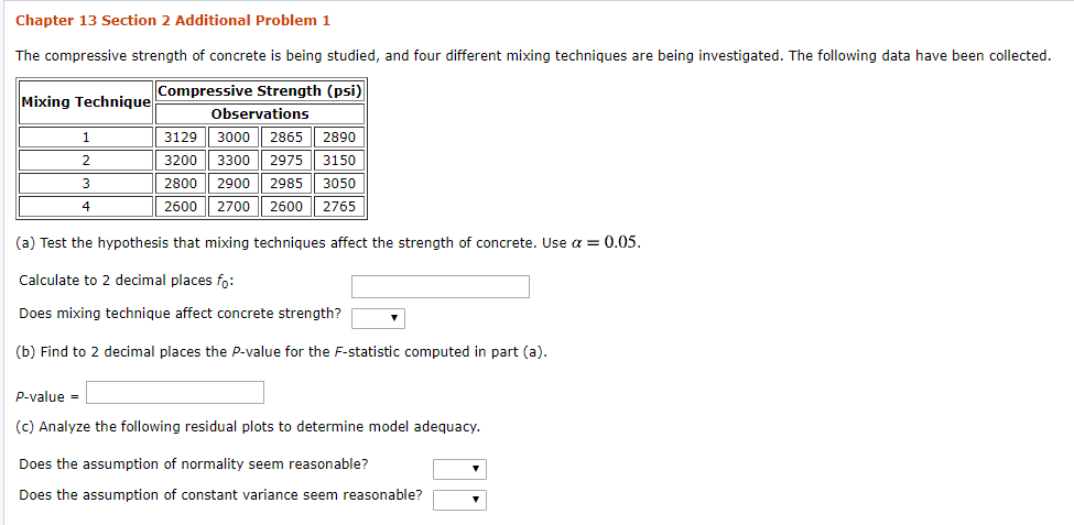 Solved Chapter 13 Section 2 Additional Problem 1 The | Chegg.com