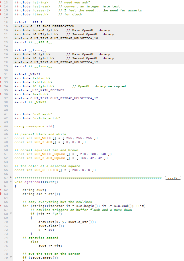 Solved This is a Chess program in C++. I need a unit test | Chegg.com