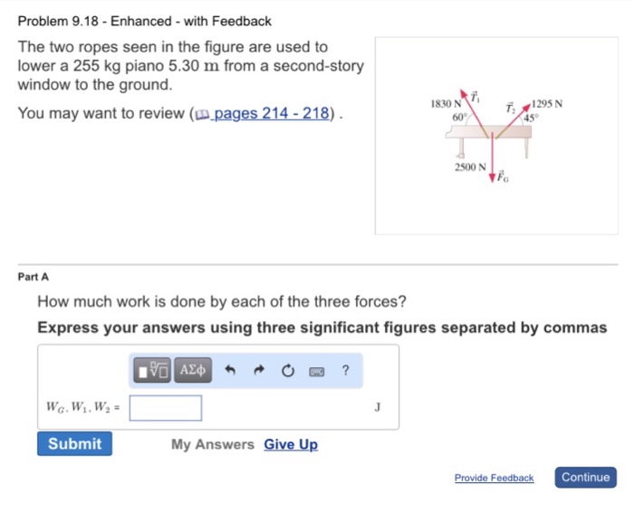 Solved The two ropes seen in the figure are used to lower a | Chegg.com