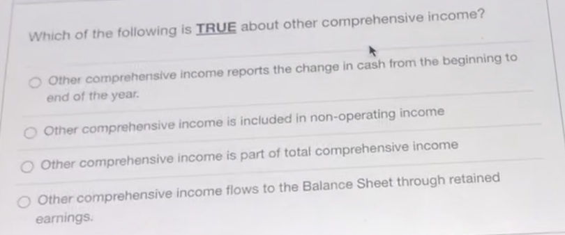 Solved Which of the following is TRUE about other | Chegg.com