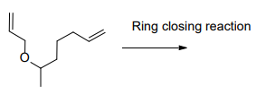 Ring closing reaction