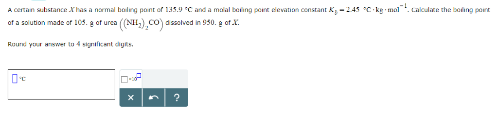 solved-a-certain-substance-x-has-a-normal-boiling-point-of-chegg