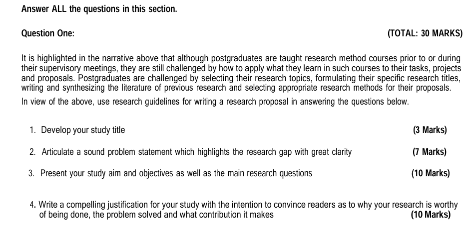 Solved Answer ALL the questions in this section. Question | Chegg.com