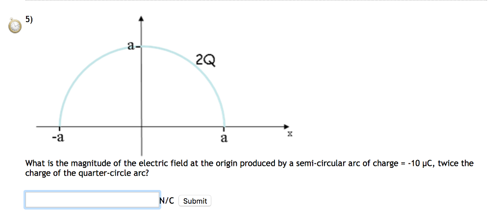 Solved 5) 2Q -a What is the magnitude of the electric field | Chegg.com