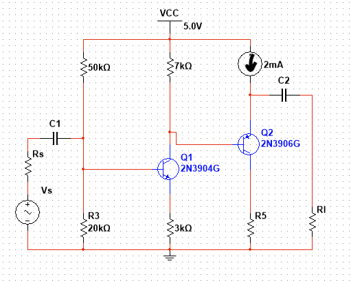 Solved For the following circuit assume that the transistor 